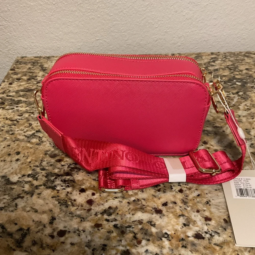 Valentino Orlandi Pink and Gold Studded Bag